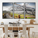 Sakura Cherry Blossom Pathway Canvas Wall Art – Tranquil
