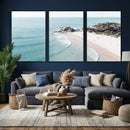 Aerial Beach Wall Art Canvas Print, Coastal Ocean Waves and by MyGreatCanvas | Canvas Wall Art Prints | Photo Prints & Wall Decor