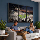 Penn State Stadium Wall Art – White Out Football Game Canvas