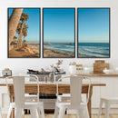 Scenic Beach Wall Art Canvas Print – Tall Palm Trees, Sandy by MyGreatCanvas | Canvas Wall Art Prints | Photo Prints & Wall Decor