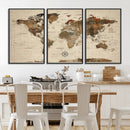 World Map Canvas Print – Framed Detailed Map of the World by MyGreatCanvas | Canvas Wall Art Prints | Photo Prints & Wall Decor