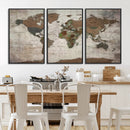 World Map Canvas Print – Framed Detailed Map of the World by MyGreatCanvas | Canvas Wall Art Prints | Photo Prints & Wall Decor