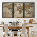 World Map Canvas Print – Framed Travel Map Wall Art for by MyGreatCanvas | Canvas Wall Art Prints | Photo Prints & Wall Decor