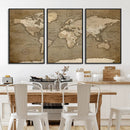 World Map Wall Art Canvas Print, Framed Map Art Picture by MyGreatCanvas | Canvas Wall Art Prints | Photo Prints & Wall Decor