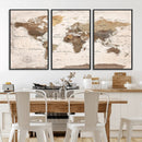World Map Canvas Print – Framed Travel Map Wall Art for by MyGreatCanvas | Canvas Wall Art Prints | Photo Prints & Wall Decor