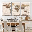 World Map Canvas Print – Framed Detailed Map of the World by MyGreatCanvas | Canvas Wall Art Prints | Photo Prints & Wall Decor