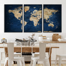 World Map Canvas Print – Framed Travel Map Wall Art for by MyGreatCanvas | Canvas Wall Art Prints | Photo Prints & Wall Decor