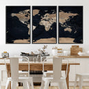 Grunge Wall Art World Map Canvas Print by MyGreatCanvas | Canvas Wall Art Prints | Photo Prints & Wall Decor