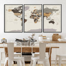 World Map Wall Art Print by MyGreatCanvas | Canvas Wall Art Prints | Photo Prints & Wall Decor