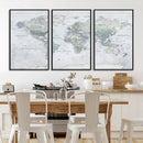 World Map Canvas Print – Detailed Map of the World Wall Art