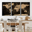 World Map Canvas Print – Detailed Map of the World Wall Art