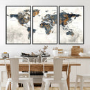 World Map Wall Art Canvas Print for Office Wall Decor by MyGreatCanvas | Canvas Wall Art Prints | Photo Prints & Wall Decor