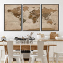 World Map Canvas Wall Art Print, Detailed Global Map Artwork by MyGreatCanvas | Canvas Wall Art Prints | Photo Prints & Wall Decor