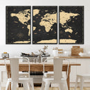 World Map Canvas Print – Detailed Map of the World Wall Art by MyGreatCanvas | Canvas Wall Art Prints | Photo Prints & Wall Decor
