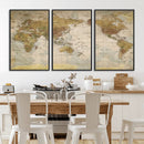 World Map Canvas Print – Detailed Map of the World Wall Art by MyGreatCanvas | Canvas Wall Art Prints | Photo Prints & Wall Decor