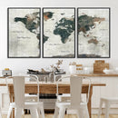 World Map Canvas Print – Framed Travel Map Wall Art for by MyGreatCanvas | Canvas Wall Art Prints | Photo Prints & Wall Decor