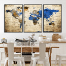 World Map Canvas Print – Colorful Abstract Travel Map, by MyGreatCanvas | Canvas Wall Art Prints | Photo Prints & Wall Decor
