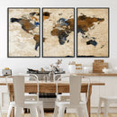 World Map Canvas Print – Framed Travel Map Wall Art for by MyGreatCanvas | Canvas Wall Art Prints | Photo Prints & Wall Decor
