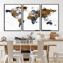 World Map Wall Art Canvas Print, Modern Decorative Framed by MyGreatCanvas | Canvas Wall Art Prints | Photo Prints & Wall Decor