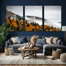 Autumn Forest Wall Art Canvas Print, Foggy Mountain by MyGreatCanvas | Canvas Wall Art Prints | Photo Prints & Wall Decor