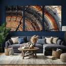 Abstract Tree Ring Wall Art Print – Natural Rustic Wood by MyGreatCanvas | Canvas Wall Art Prints | Photo Prints & Wall Decor