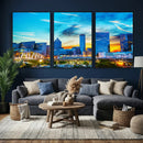 Atlanta Skyline Wall Art Canvas Print, Atlanta Downtown by MyGreatCanvas | Canvas Wall Art Prints | Photo Prints & Wall Decor