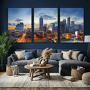 Atlanta Skyline Wall Art Canvas Print, Atlanta Downtown by MyGreatCanvas | Canvas Wall Art Prints | Photo Prints & Wall Decor