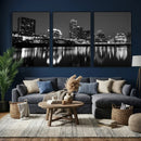 Austin Skyline Wall Art Canvas Print, Austin Downtown Night by MyGreatCanvas | Canvas Wall Art Prints | Photo Prints & Wall Decor