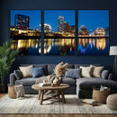 Austin Skyline Wall Art Canvas Print, Austin Downtown Night by MyGreatCanvas | Canvas Wall Art Prints | Photo Prints & Wall Decor