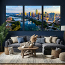 Austin Skyline Wall Art Canvas Print, Austin Downtown Night by MyGreatCanvas | Canvas Wall Art Prints | Photo Prints & Wall Decor