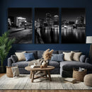 Boston Wall Art Canvas Print, Boston City Downtown Night by MyGreatCanvas | Canvas Wall Art Prints | Photo Prints & Wall Decor