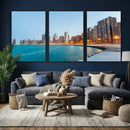 Chicago Wall Art Canvas Print, Chicago City Downtown Night by MyGreatCanvas | Canvas Wall Art Prints | Photo Prints & Wall Decor
