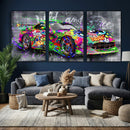 Graffiti Sports Car Street Art Wall Art Canvas Print, by MyGreatCanvas | Canvas Wall Art Prints | Photo Prints & Wall Decor