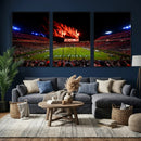 Auburn Stadium Wall Art Canvas Print, College Football Night by MyGreatCanvas | Canvas Wall Art Prints | Photo Prints & Wall Decor