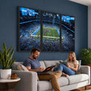 Detroit Lions Stadium Wall Art Canvas Print, Football Field