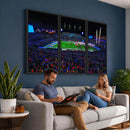 Ole Miss Rebels Vaught Hemingway Stadium Wall Art Canvas