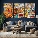 Basquiat Style Bull Graffiti Wall Art Canvas Print, Street by MyGreatCanvas | Canvas Wall Art Prints | Photo Prints & Wall Decor