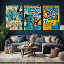 Basquiat Style Bird Bull Graffiti Wall Art Canvas Print, by MyGreatCanvas | Canvas Wall Art Prints | Photo Prints & Wall Decor