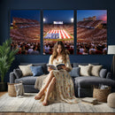 Oklahoma Memorial Stadium Wall Art Canvas Print – Oklahoma