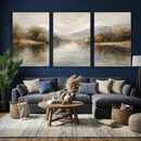 Abstract Landscape Wall Art Canvas Print, Modern Lake by MyGreatCanvas | Canvas Wall Art Prints | Photo Prints & Wall Decor