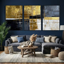 Gold Navy Abstract Wall Art Canvas Print, Modern Luxury by MyGreatCanvas | Canvas Wall Art Prints | Photo Prints & Wall Decor
