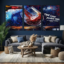 Red Wine Splash Abstract Wall Art Canvas Print, Modern Wine by MyGreatCanvas | Canvas Wall Art Prints | Photo Prints & Wall Decor