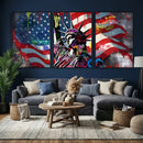 USA Statue of Liberty Graffiti Street Art Wall Art Canvas by MyGreatCanvas | Canvas Wall Art Prints | Photo Prints & Wall Decor