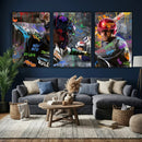 Graffiti Baseball Player Street Art Wall Art Canvas Print by MyGreatCanvas | Canvas Wall Art Prints | Photo Prints & Wall Decor