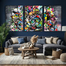 Abstract Graffiti Collage Street Art Wall Art Canvas Print by MyGreatCanvas | Canvas Wall Art Prints | Photo Prints & Wall Decor