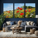 Wildflower Meadow Wall Art Canvas Print – Colorful Poppy and by MyGreatCanvas | Canvas Wall Art Prints | Photo Prints & Wall Decor