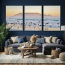 Seagulls Over Ocean Wall Art Canvas Print – Coastal Beach by MyGreatCanvas | Canvas Wall Art Prints | Photo Prints & Wall Decor