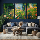 Gustav Klimt Boho Mountain Landscape Large Wall Art, by MyGreatCanvas | Canvas Wall Art Prints | Photo Prints & Wall Decor