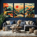 Yayoi Kusama Boho Mountain Landscape Large Wall Art, by MyGreatCanvas | Canvas Wall Art Prints | Photo Prints & Wall Decor
