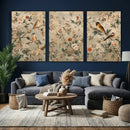 Vintage Birds and Flowers Wall Art Canvas Print, Botanical by MyGreatCanvas | Canvas Wall Art Prints | Photo Prints & Wall Decor